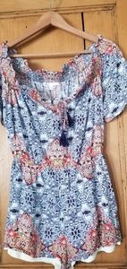 D2 Floral Boho Romper